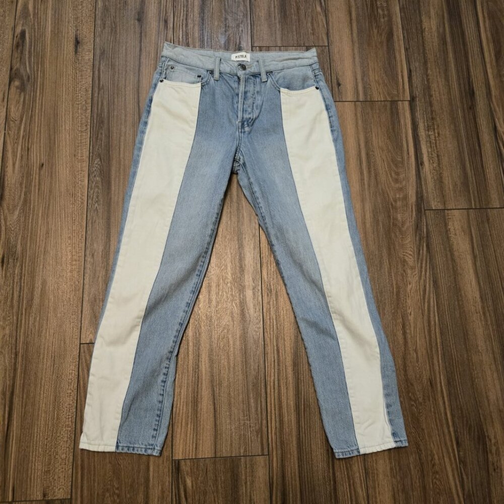 861. Pistola Charlie Color Block High Rise Jeans … - image 4